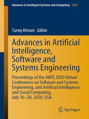 cover image of Advances in Artificial Intelligence, Software and Systems Engineering
